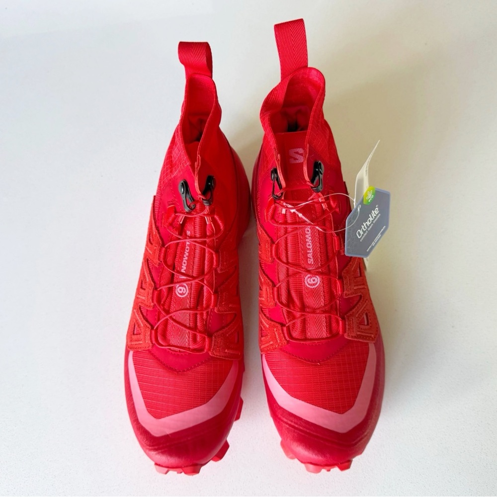 NWT Salomon x MM6 Maison Margiela Red Sneakers - Picture 6 of 17